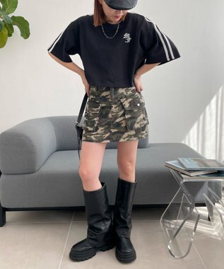 WEGO 2ラインショートT ブラック