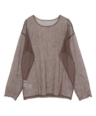 Green Parks シアークラッシュプルオーバー Brown