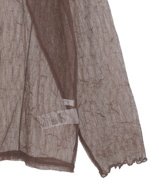 Green Parks シアークラッシュプルオーバー Brown