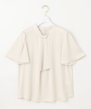 ANY SIS S 【洗える】4WAY半袖 ボウブラウス アイボリー