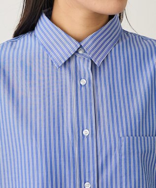 CRAFT STANDARD BOUTIQUE レギュラーカラーオーバーサイズシャツ Blue