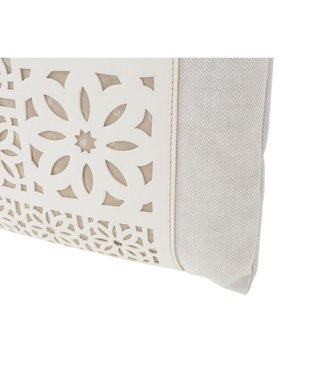 genten タペストリーカットワーク 2wayショルダーバッグ アイボリー