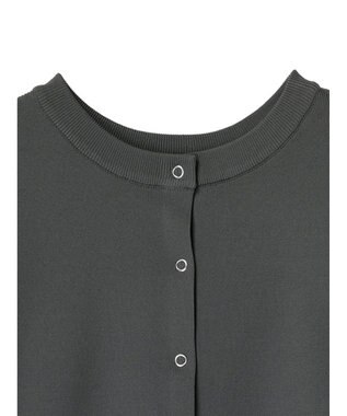 Green Parks ・ｆｕｒｒｙ　ｒａｔｅ　２ｗａｙかる~いニットカーデ Charcoal Gray