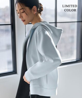 ICB 【WEB限定カラーあり】ソフトダンボール ジップアップ フーディ サックスグレー［WEB限定］