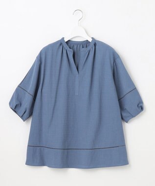 J.PRESS LADIES L ナチュラルジャージー カットソー ブルー系