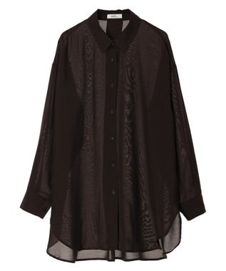 earth music&ecology シアーシャツ Brown