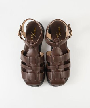 BONTRE 【pied du lapan/ピエドラパン】厚底グルカサンダル/50753ZI ダークブラウン