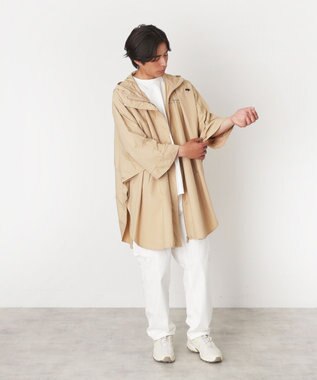 MOONBAT POLO RALPH LAUREN レインポンチョ レインベア 50デニール生地／着丈98cm 収納袋付き ベージュ