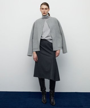 BEIGE， 【S-size】MARCEAU / ストライプスカート C.Gray × White Line