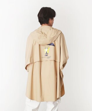 MOONBAT POLO RALPH LAUREN レインポンチョ レインベア 50デニール生地／着丈98cm 収納袋付き ベージュ