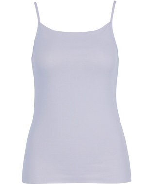 Wing インナー 【綿の贅沢オーガニック フラットタイプ】 オーガニックコットン混素材 ひびきにくく薄くて軽い キャミソール EL1048 ウイング／ワコール グレイッシュブルー