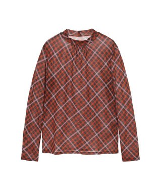 DAKS ファインメリノ ハイネックカットソー ブラウン