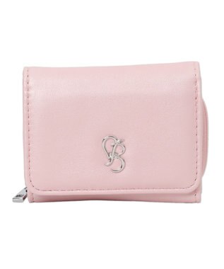 WEGO イニシャルパーツミニウォレット ライトピンク