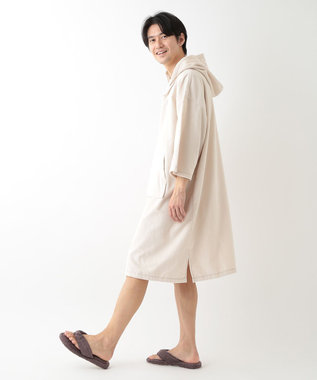 UCHINO エアリータッチ ポケット付サウナポンチョ ベージュ