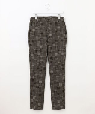 23区GOLF 【MEN】ＴＥＸＢＲＩＤ チェック柄  べーシックシルエットパンツ ブラック系3