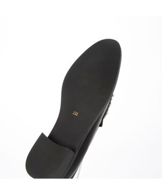 MODE ET JACOMO <carino>ビジューバックルローファー ブラック
