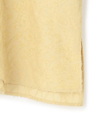 UNFILO L カットジャガードブラウス ライトイエロー