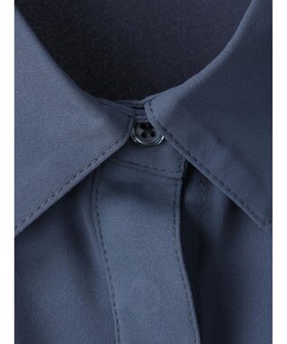 Green Parks armonia．配色シャツワンピース Blue