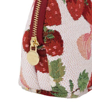Maison de FLEUR いちごゴブランポーチ Red