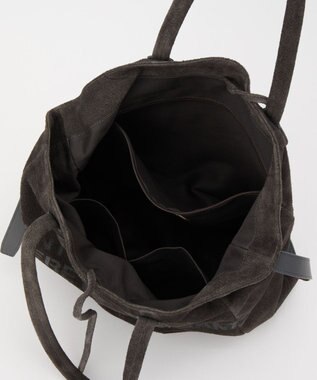 russet ステンシルデザインスエード2WAYトートバッグ(CE-1639) Gray