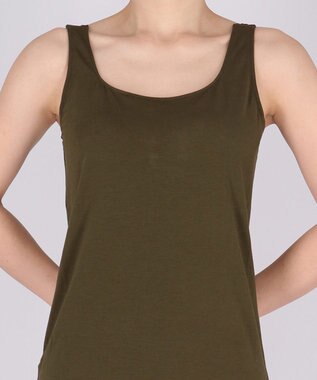 WACOAL カップ付きインナー 【ハグするブラトップ】 肌にとけこむフィット感 バストの立体感をキープ 洗濯機洗い(ネット使用)可能 レディース CLB759 /ワコール オリーブ