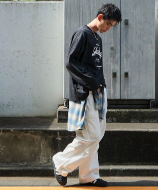 WEGO 【ユニセックス着用ITEM】スノーダイグラフィックT（LS） ブラック