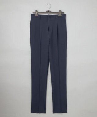 GOTAIRIKU ロングセラー【洗える/折り目加工/シワになりにくい/ウエストアジャスター】ウォッシャブル サマーウール100％パンツ_定番色(1タック)25年モデル ネイビー系