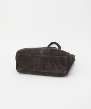 russet ステンシルデザインスエード2WAYトートバッグ(CE-1639) Gray