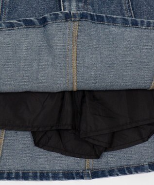 WEGO デニムフレアミニスカート デニム淡加工色