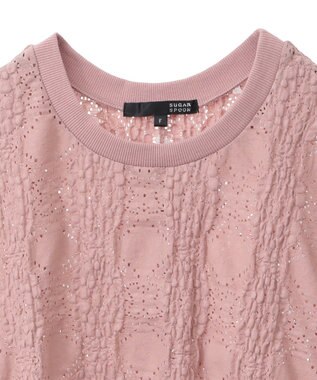 Green Parks ・ＳＵＧＡＲ　ＳＰＯＯＮ　シャーリングカットレースＴＥＥ Pink