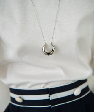 GRACE CONTINENTAL ボリュームフープネックレス シルバー
