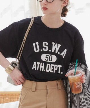 WEGO 【ANGIE VINTAGE】カレッジロゴプリントTee 柄16