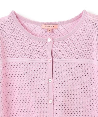 TOCCA 【洗える】MINI GAME CARDIGAN カーディガン ライトピンク系