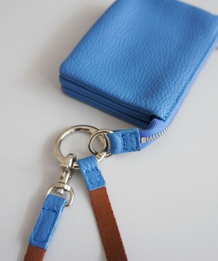 TIDEWAY MONTH WALLET WITH CORD ストラップ付きウォレット ブルー