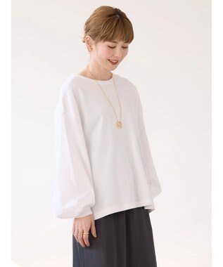 AMERICAN HOLIC 袖ボリュームカットプルオーバー Off White