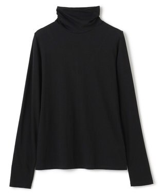 uncrave アルビニスタシフォン ハイネック カットソー（uncrave STANDARD） ブラック