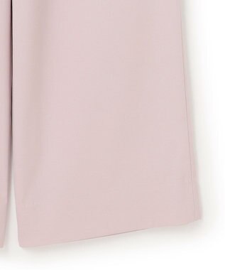 ICB 【洗える】ウォームサテン ワイドストレートカーゴパンツ ヘイズピンク系