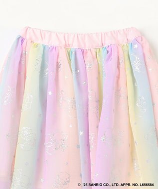 ANY KIDS 【any FAM× リトルツインスターズ 】キキ＆ララ シフォンスカート ピンク