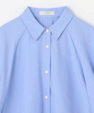 ANY 【接触冷感/UVカット/抗菌防臭/速乾】エニイファンクション パフスリーブブラウス サックス