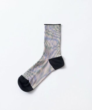 TRICOTE MOIRE LINK SOCKS／モアレリンクソックス 80IVORY