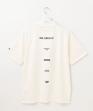 PW CIRCULUS 【MEN】アニマル フォト モックネック シャツ ホワイト系2