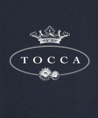 TOCCA 【洗える】TOCCA LOGO TEE Tシャツ ネイビー系
