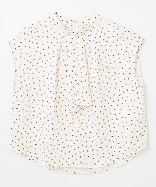 ANY ボウタイブラウス エクリュベース