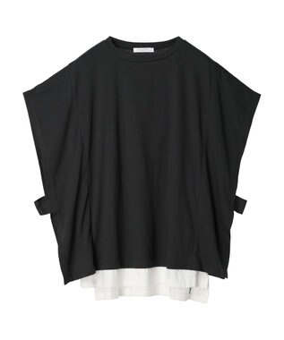 Green Parks ポンチョ風レイヤードチュニック Gray