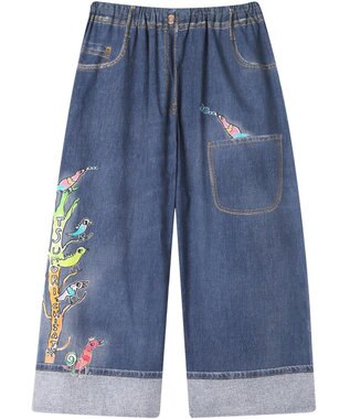 tsumori chisato SLEEP ツモリチサト ボトムス 綿100%(本体) 楊柳素材 8分丈 レディース UOT215 /ワコール