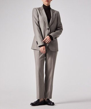 Paul Smith カシミアブレンド フランネル テーパードパンツ グレイッシュベージュ