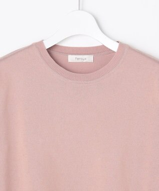 Feroux 【先行予約】美シルエットニット プルオーバー ピンク系