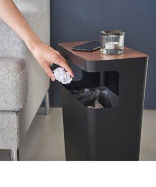 tower 天板付きトラッシュカン リン 角型 ブラウン ブラウン