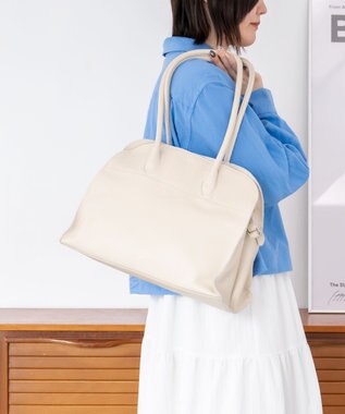 blancle シュリンクレザー ワイドボストン