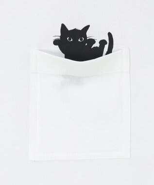 Paul Smith キャット プリント 長袖Tシャツ ホワイト